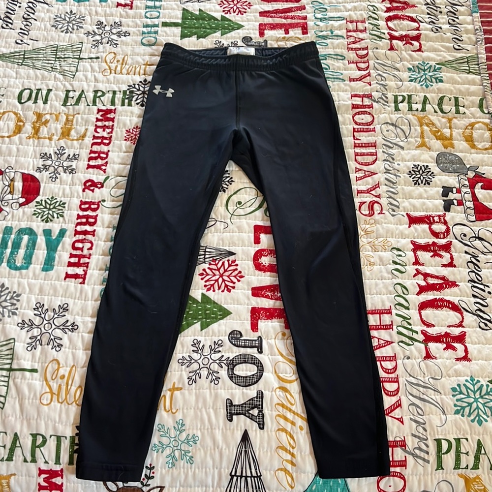 Under Armour, cold gear compression, tights, youth boys large